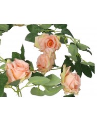 SZTUCZNE KWIATY ROŚLINY GIRLANDA 220CM RÓŻA RÓŻE