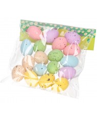 JAJKA PLASTIKOWE NAKRAPIANE PISANKI JAJKO 18SZT