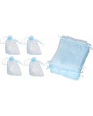 WORECZKI Z ORGANZY 25SZT 7,5X10CM KOMUNIA ŚLUB