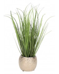 TRAWA W DONICZCE FEJKA SZTUCZNE TRAWY KWIATY 40CM