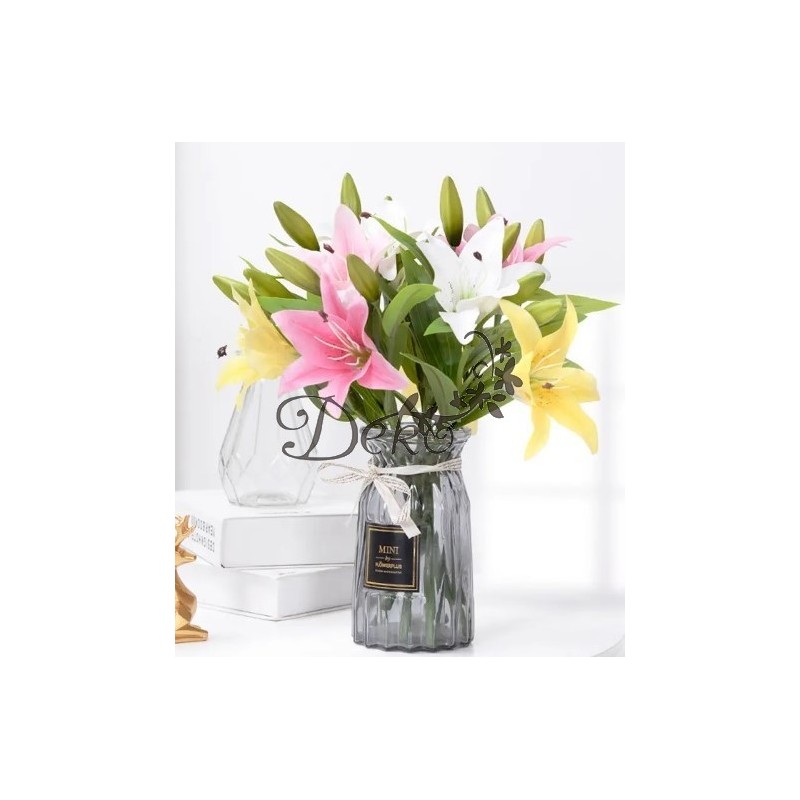 SZTUCZNE KWIATY GAŁĄZKI LILIA JAK ŻYWA KWIAT LILII