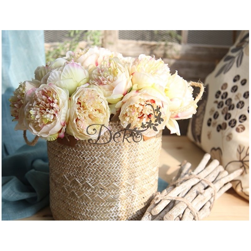 SZTUCZNE KWIATY JAK ŻYWE PEONIA PIWONIA GUMOWANA