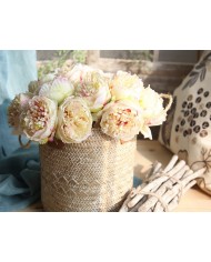 SZTUCZNE KWIATY JAK ŻYWE PEONIA PIWONIA GUMOWANA