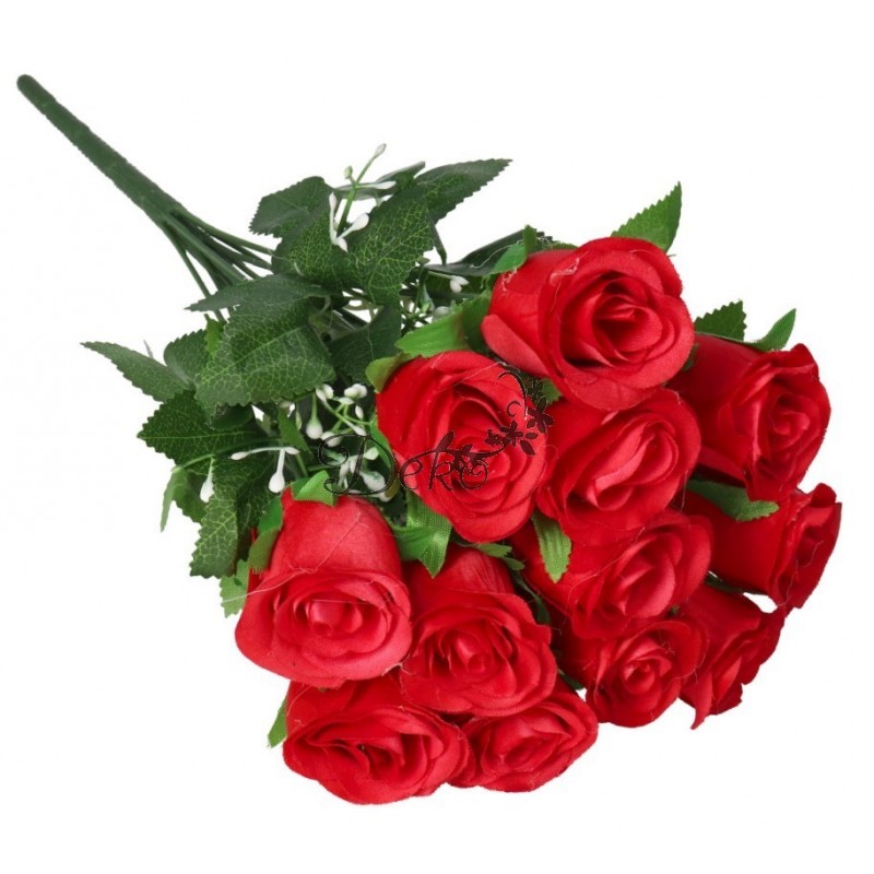 SZTUCZNE KWIATY ROŚLINY RÓŻA RÓŻE BUKIET GĘSTY XXL