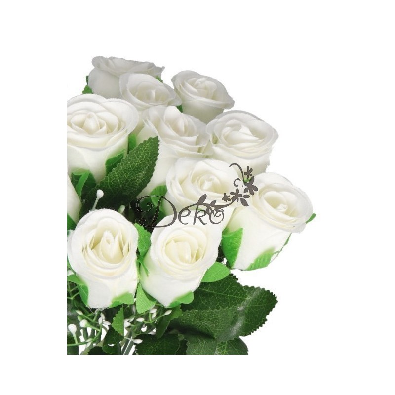 SZTUCZNE KWIATY ROŚLINY RÓŻA RÓŻE BUKIET GĘSTY XXL