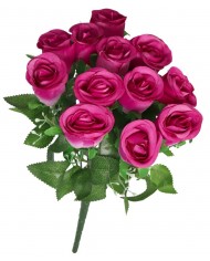 SZTUCZNE KWIATY ROŚLINY RÓŻA RÓŻE BUKIET GĘSTY XXL