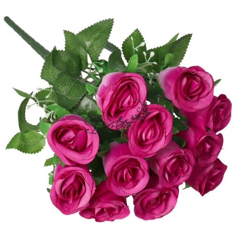 SZTUCZNE KWIATY ROŚLINY RÓŻA RÓŻE BUKIET GĘSTY XXL