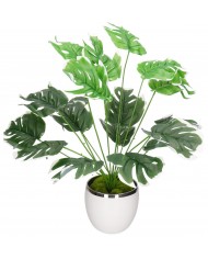 SZTUCZNE KWIATY LIŚCIE MONSTERY MONSTERA BUKIET