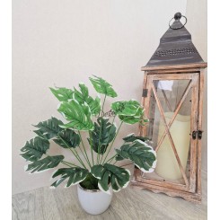 SZTUCZNE KWIATY LIŚCIE MONSTERY MONSTERA BUKIET