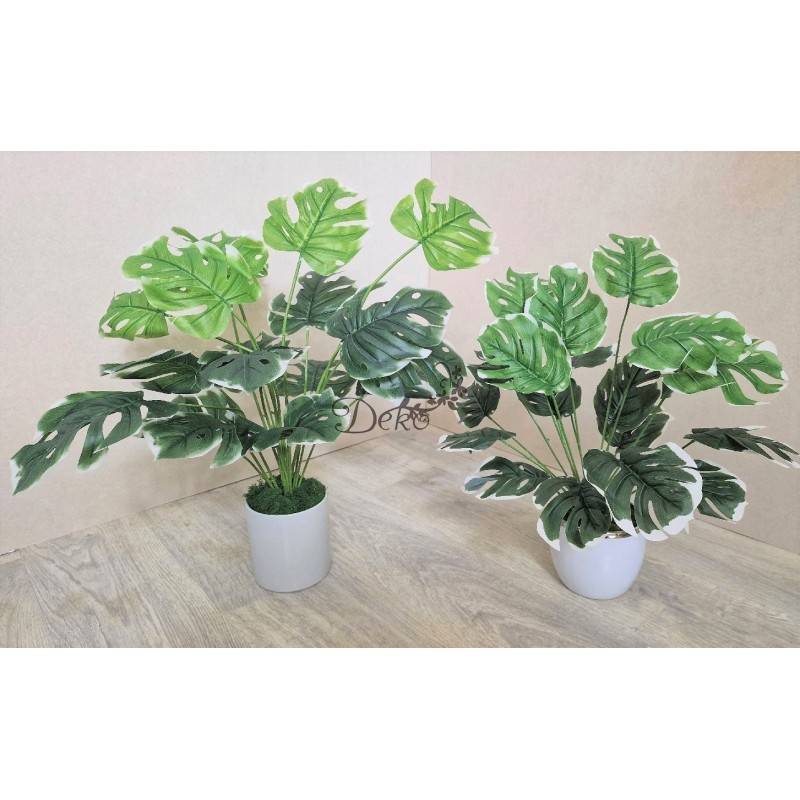 SZTUCZNE KWIATY LIŚCIE MONSTERY MONSTERA BUKIET