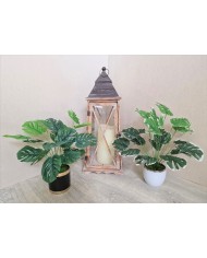 SZTUCZNE KWIATY LIŚCIE MONSTERY MONSTERA BUKIET