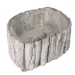 DONICZKA OSŁONKA DREWNIANA SZARA DUŻA KORA KORYTKO 46CM