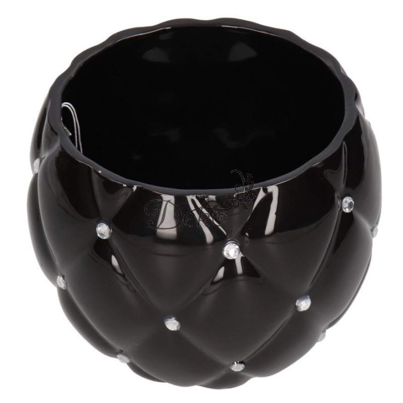 DONICZKA OSŁONKA CERAMICZNA GLAMUR CZARNA