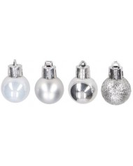 BOMBKI PLASTIKOWE NA CHOINKĘ STROIK 8SZT 2,5CM BOMBKI CHOINKOWE