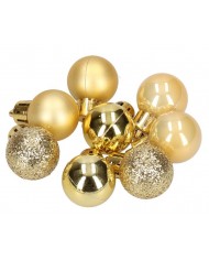 BOMBKI PLASTIKOWE NA CHOINKĘ STROIK 8SZT 2,5CM BOMBKI CHOINKOWE
