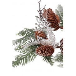 RENIFER ZAWIESZKA BOMBKI NA CHOINKĘ STROIK 2SZT