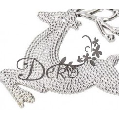 RENIFER ZAWIESZKA BOMBKI NA CHOINKĘ STROIK 2SZT