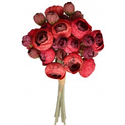 SZTUCZNE KWIATY PEŁNIK JASKRY PEONIA PIWONIA 36SZT