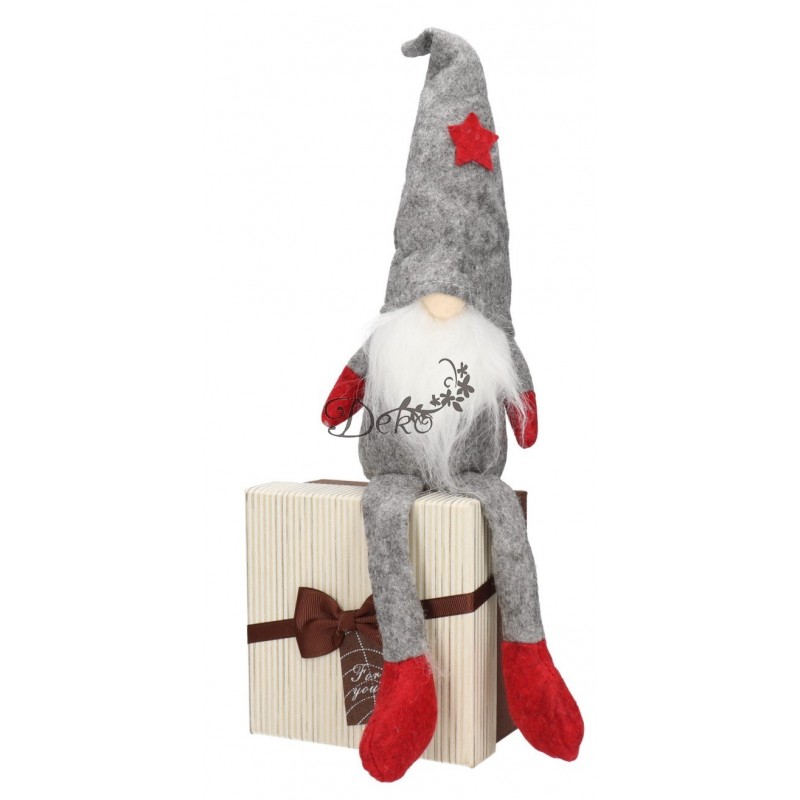 Skrzat Krasnal Świąteczny Duży Gnom Wysoki 36-44 cm XXL