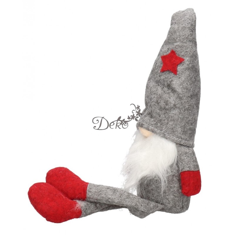 Skrzat Krasnal Świąteczny Duży Gnom Wysoki 36-44 cm XXL