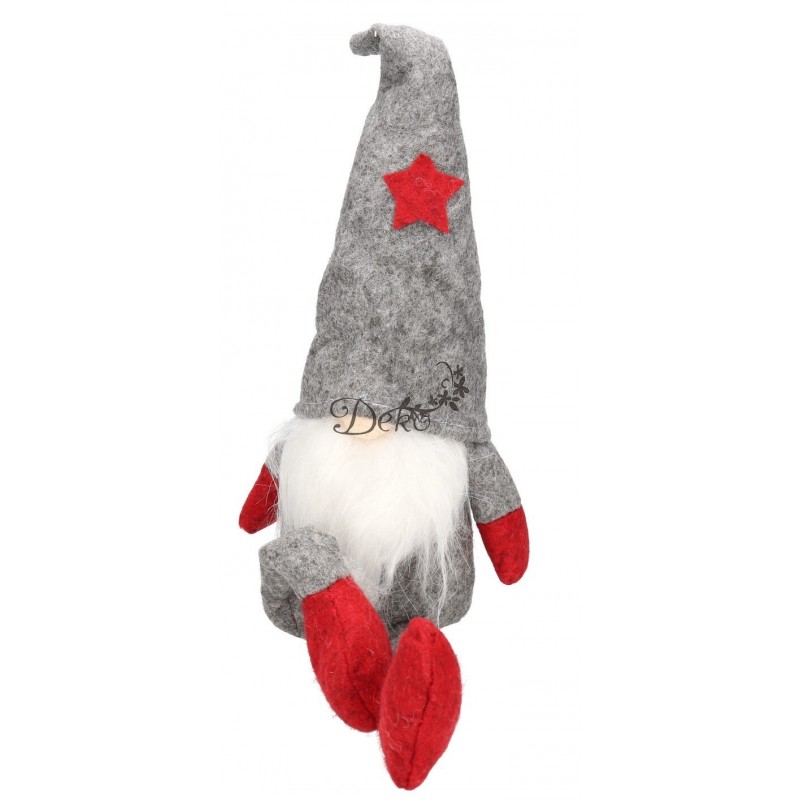 Skrzat Krasnal Świąteczny Duży Gnom Wysoki 36-44 cm XXL