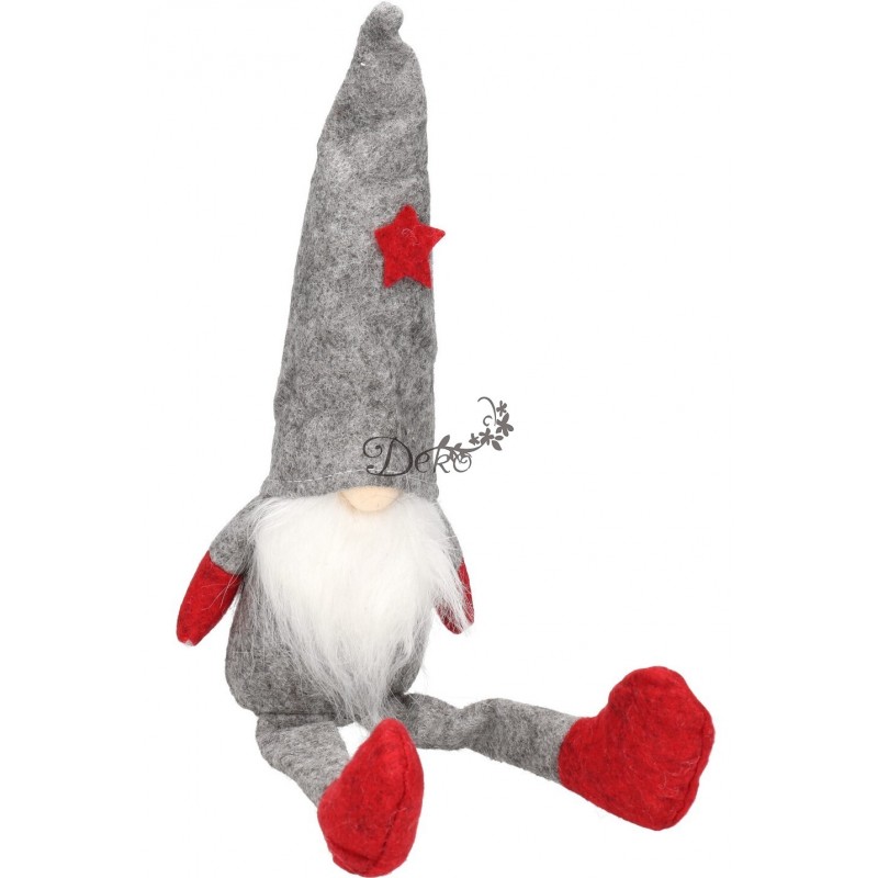 Skrzat Krasnal Świąteczny Duży Gnom Wysoki 36-44 cm XXL