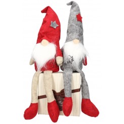 Skrzat Krasnal Świąteczny Duży Gnom Wysoki 36-44 cm XXL