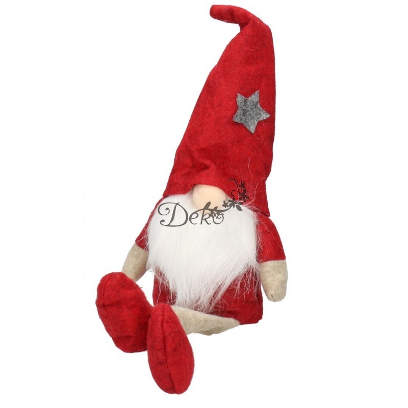 Skrzat Krasnal Świąteczny Duży Gnom Wysoki 36-44 cm XXL