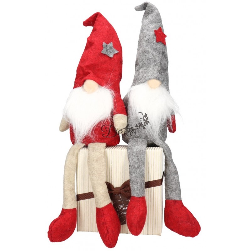 Skrzat Krasnal Świąteczny Duży Gnom Wysoki 36-44 cm XXL