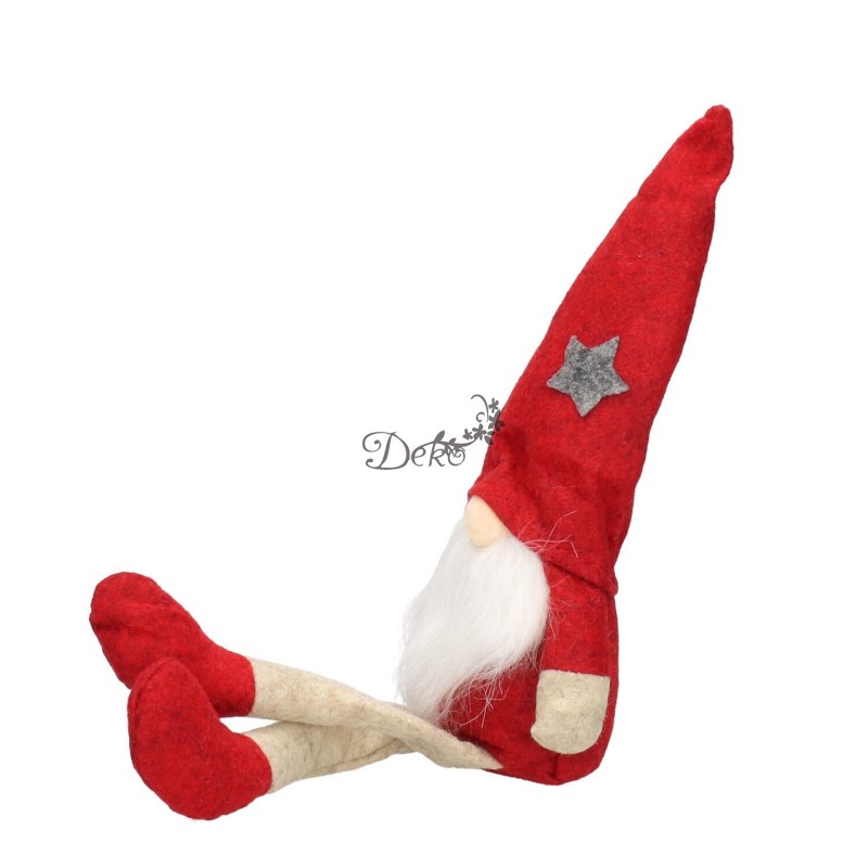 Skrzat Krasnal Świąteczny Duży Gnom Wysoki 36-44 cm XXL