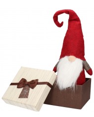 SKRZAT KRASNAL MIKOŁAJ GNOM ŚWIĄTECZNY DUŻY 45CM
