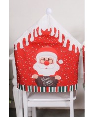 Świąteczny Pokrowiec na Krzesło - Czapka Mikołaja