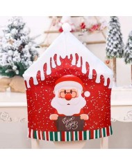 Świąteczny Pokrowiec na Krzesło - Czapka Mikołaja