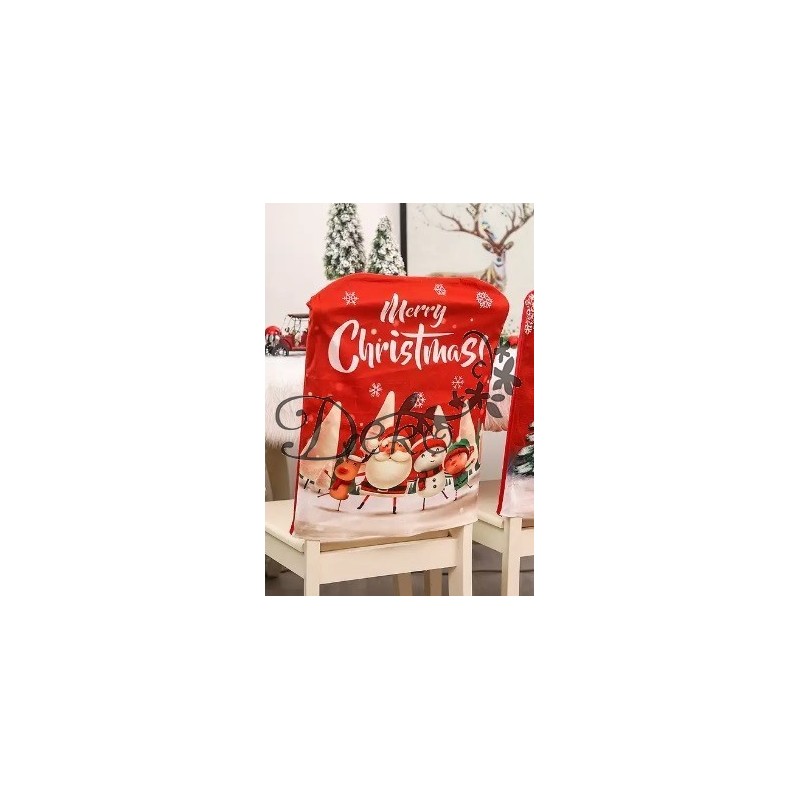 POKROWIEC NA KRZESŁO OZDOBA ŚWIĄTECZNA MIKOŁAJ