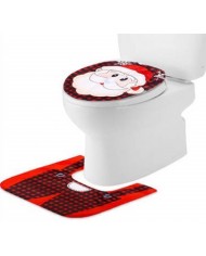ZESTAW ŚWIĄTECZNY DO ŁAZIENKI POKROWIEC WC MIKOŁAJ