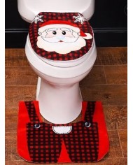 ZESTAW ŚWIĄTECZNY DO ŁAZIENKI POKROWIEC WC MIKOŁAJ