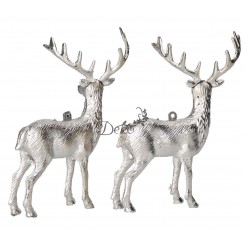 RENIFER STOJĄCY FIGURKA OZDOBA DO STROIKA 2SZT