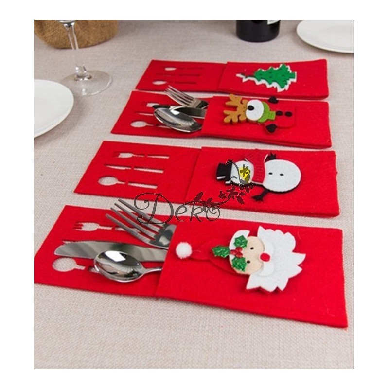 ETUI POKROWIEC NA SZTUĆCE OZDOBA NA STÓŁ 4SZT