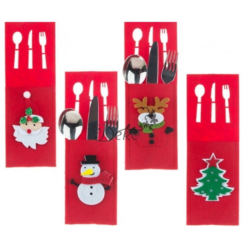 ETUI POKROWIEC NA SZTUĆCE OZDOBA NA STÓŁ 4SZT