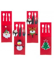 ETUI POKROWIEC NA SZTUĆCE OZDOBA NA STÓŁ 4SZT