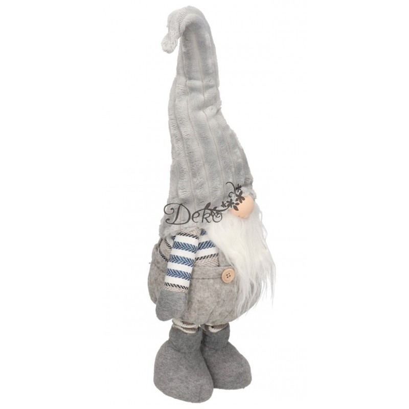 Skrzat Krasnal Świąteczny Teleskopowy Duży Gnom Wysoki 75 Regulowany XXL