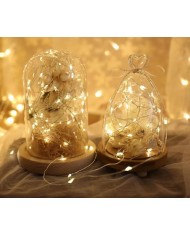 LAMPKI LED NA CHOINKĘ DRUCIK NA BATERIĘ 5M CIEPŁE