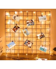 LAMPKI LED NA CHOINKĘ DRUCIK NA BATERIĘ 5M CIEPŁE