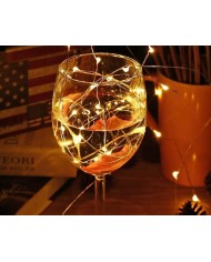 LAMPKI LED NA CHOINKĘ DRUCIK NA BATERIĘ 2M CIEPŁE