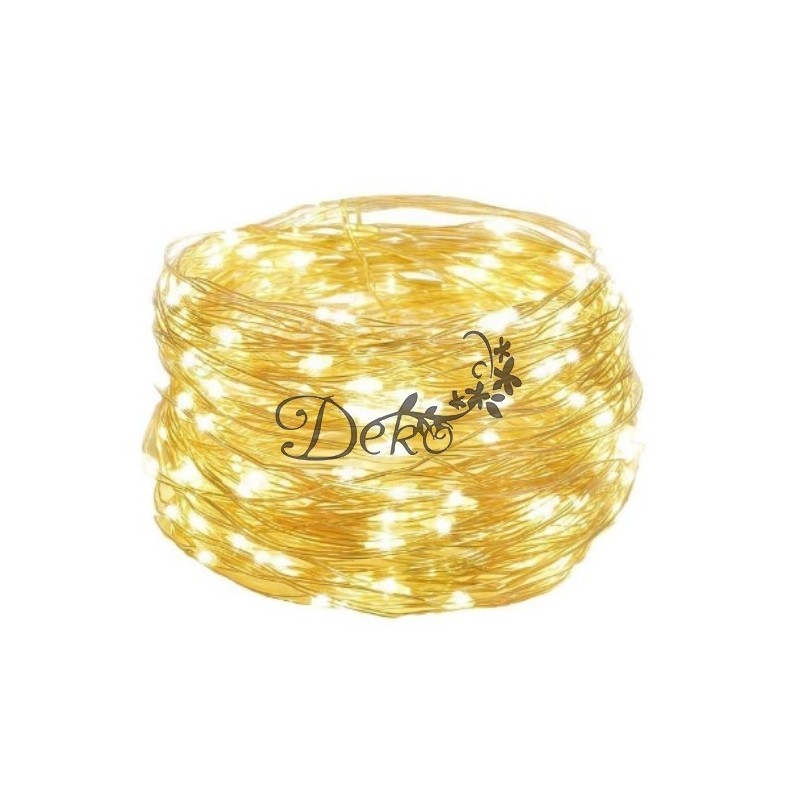 LAMPKI LED NA CHOINKĘ DRUCIK NA BATERIĘ 2M CIEPŁE