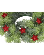 GWIAZDKI STYROPIANOWE Z BROKATEM 2,5CM CZERWONE