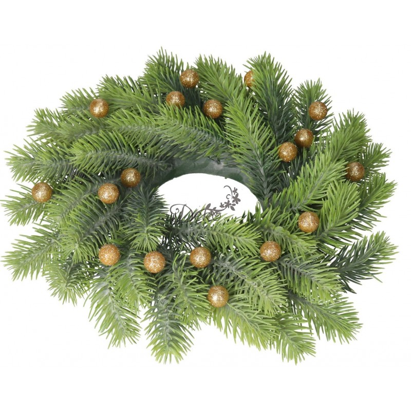 KULKI STYROPIANOWE Z BROKATEM 1,5 CM 50SZT ZŁOTE