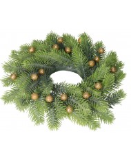 KULKI STYROPIANOWE Z BROKATEM 1,5 CM 50SZT ZŁOTE