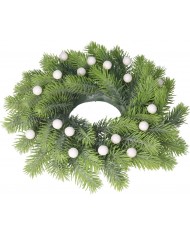 KULKI STYROPIANOWE Z BROKATEM 1,5 CM 50SZT BIAŁE