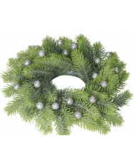 KULKI STYROPIANOWE Z BROKATEM 1,5 CM 50SZT SREBRNE